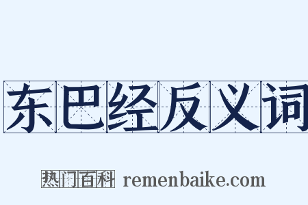 东巴经反义词是什么意思的图片